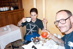terrysdiary:  Me and Jared Leto having afternoon tea. 