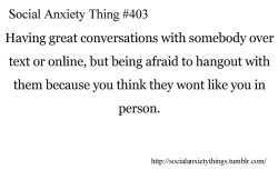 Social Anxiety Things