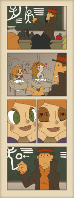 shrekfan420:  zillabean: Professor Layton : Indiana Jones  —