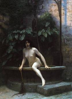 deadpaint:  Jean-Léon Gérôme, Truth out of the well, armed