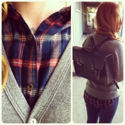 Today with my new Cambridge satchel backpack.  (Taken with instagram)