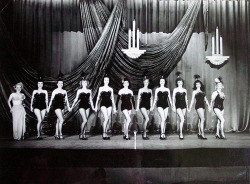 Likely taken in the early 1950’s,– the chorus line