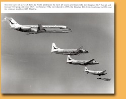 planeshots:  Formation flight Sunday.  Caption: The five types