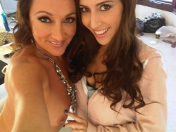 NSFW: Photos from my shoot yesterday for @NicaNoelle with @MichelleLay69 !!! Strap on action! ;)