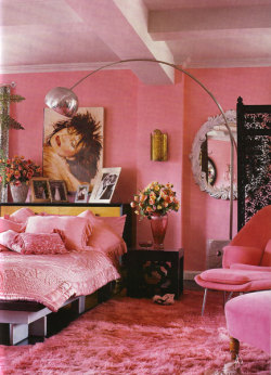 This is Betsey Johnson’s bedroom in her New York apartment