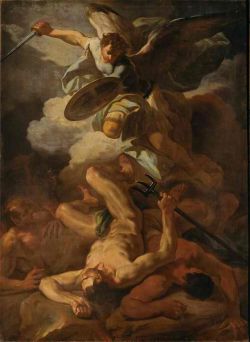 necspenecmetu:  Corrado Giaquinto, The Archangel Michael Defeating