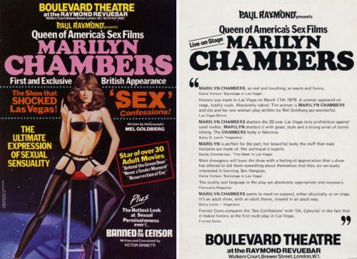 Preparing for “Sex Surrogate,” the controversial and critically acclaimed one-woman show that played Las Vegas, 1979 (top). It was brought to London that same year and retitled “Sex Confessions” (middle). In 1982 it was filmed