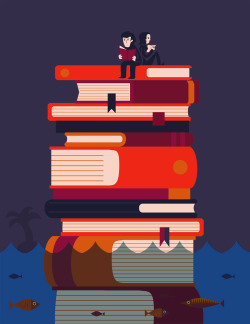 heyoscarwilde:  Book Island illustrated by Jamie Oliver :: via flickr.com