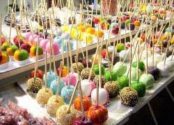 I’ve never see so many candied apples in my life…want