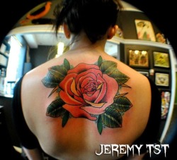 inkdgirls:  This is my beautiful rose, done by Jeremy Zettler