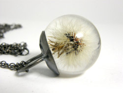 waltzingmatildablog:  Dandelion pendant! So you could make a