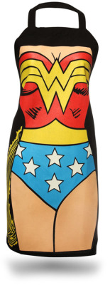 herochan:  Superhero Aprons Batman and Wonder Woman available
