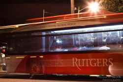 hioo1:  Rutgers Scott Hall Long Exposure Rutgers Bus 