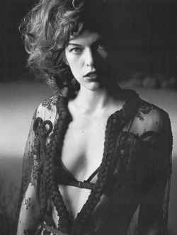 Milla Jovovich Photography by Peter Lindbergh Styled by Nicoletta