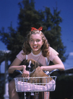 literarydogs:  Marilyn Monroe, circa 1948. 