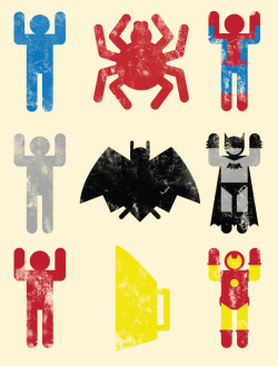 inside-joke:  I updated my classic super Heroic minimalism poster