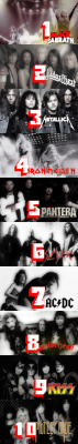 thordenthal:  Greatest Metal Bands by MTV 