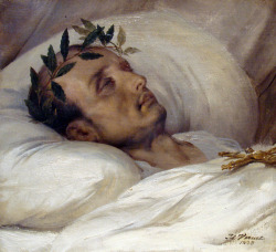 aweekofkindness:  Horace Vernet - Napoleon on his deathbed (1826)