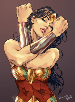 superheroesrus:  Wonder Woman - color by ~bauriema 