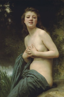 missfolly:  William Adolphe Bouguereau, Spring Breeze, 1895 