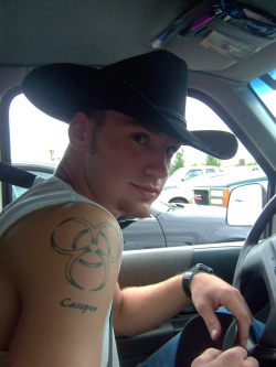 sexualpozitivity:  Poz Cowboy.  Betcha the other cowboys still