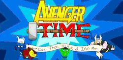 adventuretimefan:  Avenger Time! with Cap, Thor, Hulk & Iron