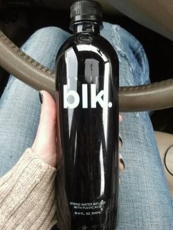 almondsofcobalt:  This is BLK water. It is black spring water