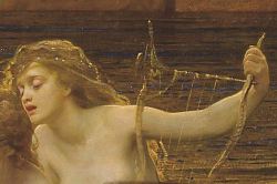 artdetails:  Herbert James Draper, The Lament for Icarus (detail)