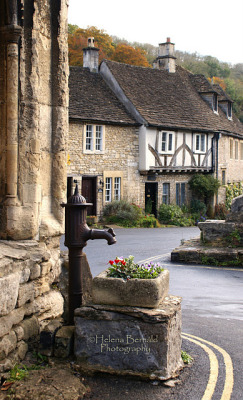  | ♕ |  village street, Somerset  | by © Helena Bernald