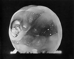 First Instant of  an Atomic Test Detonation in Nevada1952, photographer