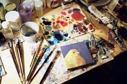 seaduction:  Little Workspace by flossyflotsam on Flickr. 