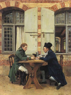 peril:  The Card Players (1872), oil on canvas | artwork by Jean-Louis