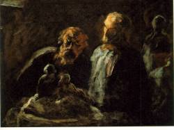 loquaciousconnoisseur:  Honoré Daumier Two Sculptors 