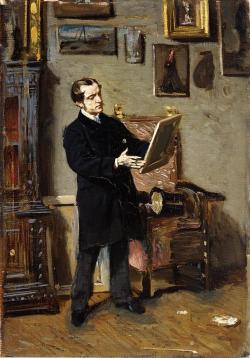 loquaciousconnoisseur:  Giovanni Boldini Self-Portrait (1865)