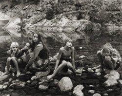 melisaki:  Misty Dawn, Angela, Theresa, Christina and Alysa, Northern California photo by Jock Sturges, 1988 