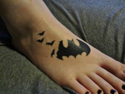 fuckyeahtattoos:  My Batman tattoo. Done at Cohwen’s, by Cohwen