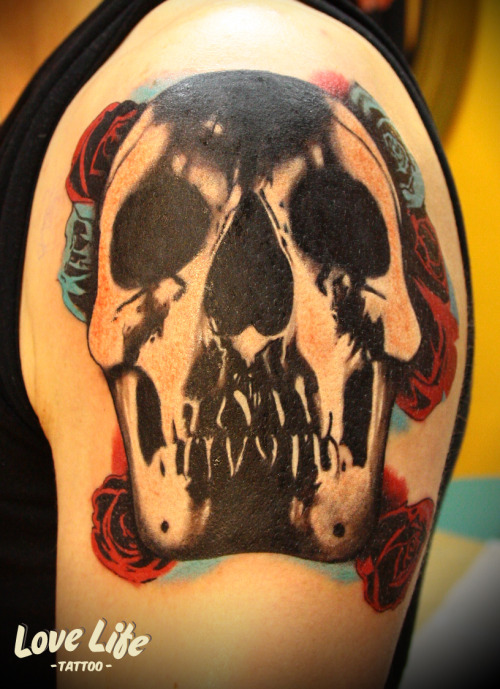 lovelifetattooshop:  Леонид Лебедев   Deftones cover