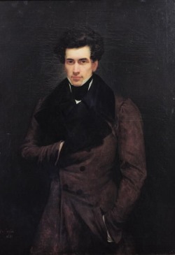 necspenecmetu:  Ary Scheffer, Portrait of Armand Carrel, 1800-36