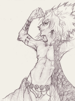 dancingphantom:  immachickenhero:  Belly dancer YamiMarik uvu~