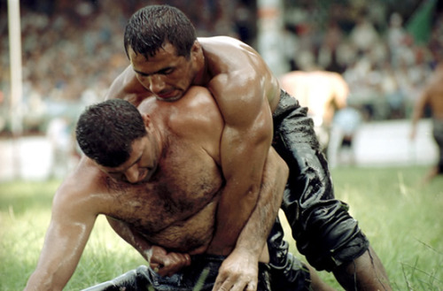 betsywantsalotofthings:  futilejubilee:  ponywithafez:   astropolice:  aglaja:  thebeefmaster:  Turkish oil wrestling - probably the best sport ever invented. From: The Beefmaster - http://thebeefmaster.tumblr.com/  well  reblogging again because I went