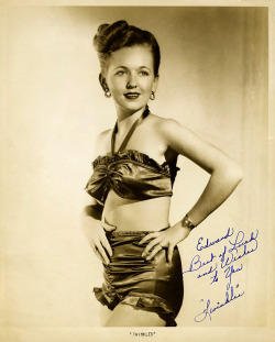 burleskateer:     Twinkles Vintage 40’s-era promo photo personalized