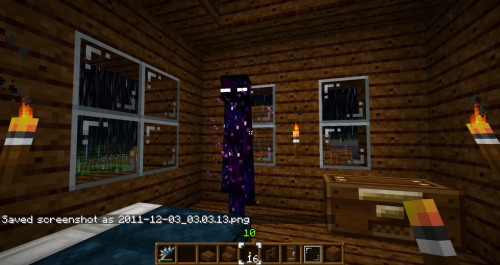 ms-ashri:  drvalkyrie:  p5stuck:  taiirameii:  ainsleylaughingalonewithsalad:  avarietous:  An Enderman came into my house to hide from the rain.  He was very polite and left promptly at sunrise.  gentlerman  awh kawaii  that is so sweet  Things I am