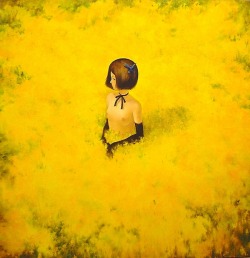 artforadults:  yellow flower dress by asahinoboru 