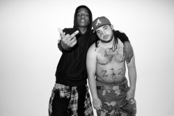 terrysdiary:  ASAP Rocky and ASAP Yams at my studio. 