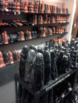 mechelle4blacks:  fiftyplusandgay:  The dildo department at Mr.