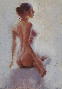 Daniel Peci, oil sketch