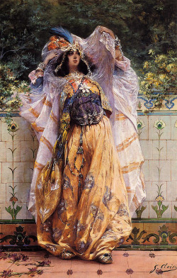 An Ouled Nail Tribal Dancer, Georges Jules Victor Clairin. French