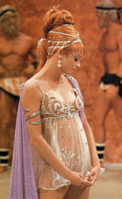 vintagegal:  Juliet Prowse plays Aphrodite on the Danny Thomas