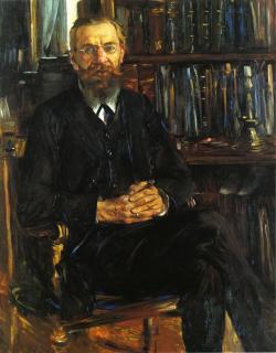peira:  Lovis Corinth:  Portrait of Eduard Meyer (1910) 