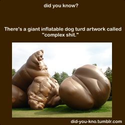 did-you-kno:  A giant inflatable dog turd by American artist